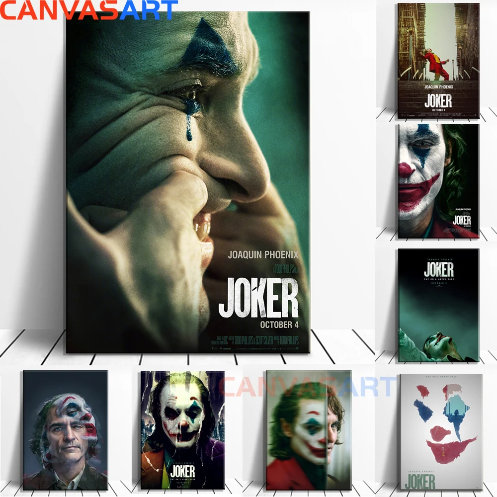 Холст Искусство HD фотографии DC Джокер Все плакаты на стену изображения для