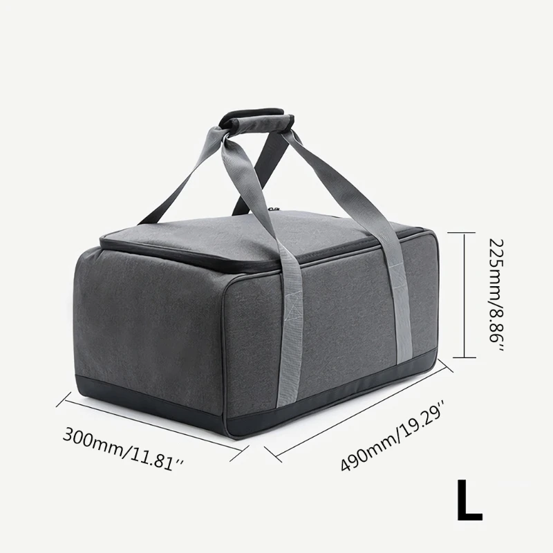 

Portable Lunch Bag Thermal Insulated Picnic Food Storage Bags Shoulder Lunch Box Tote Travel Picnic Handbag W0YB