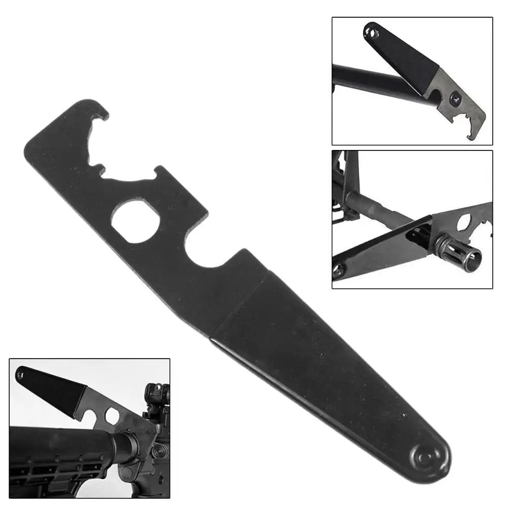 

All In One Hunting AR15 Steel Wrench M4 Castle Nut .223 Combo Armorer Multi-Tool Handguard Stock Barrel Remove Gun Tools