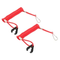2pcs engine kill switch lanyard marine outboard emergency kill switch safety lanyard 150cm59in replacement for yamaha engine