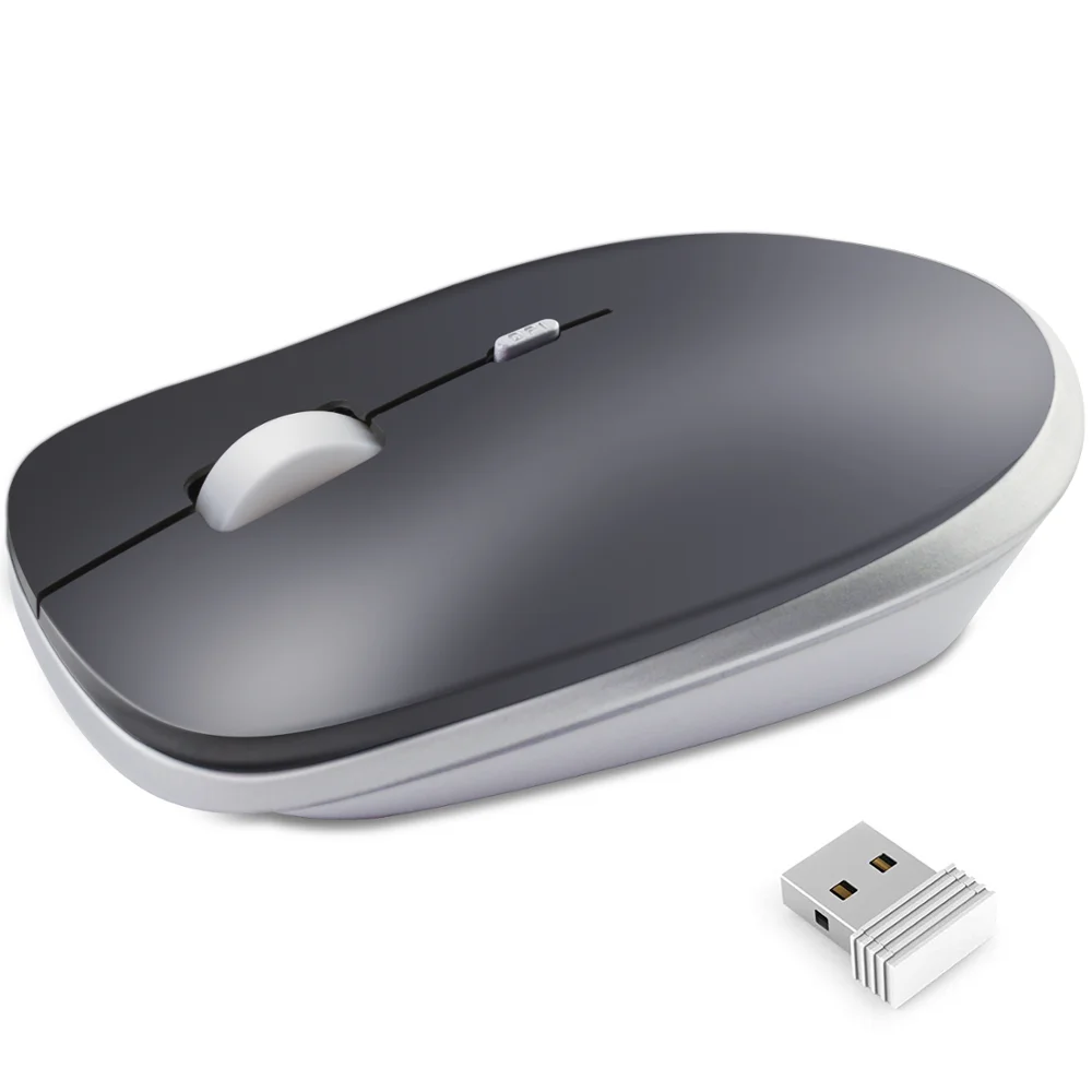 Беспроводная Бесшумная оптическая мышь Bts 2 4G с usb-приемником эргономичная