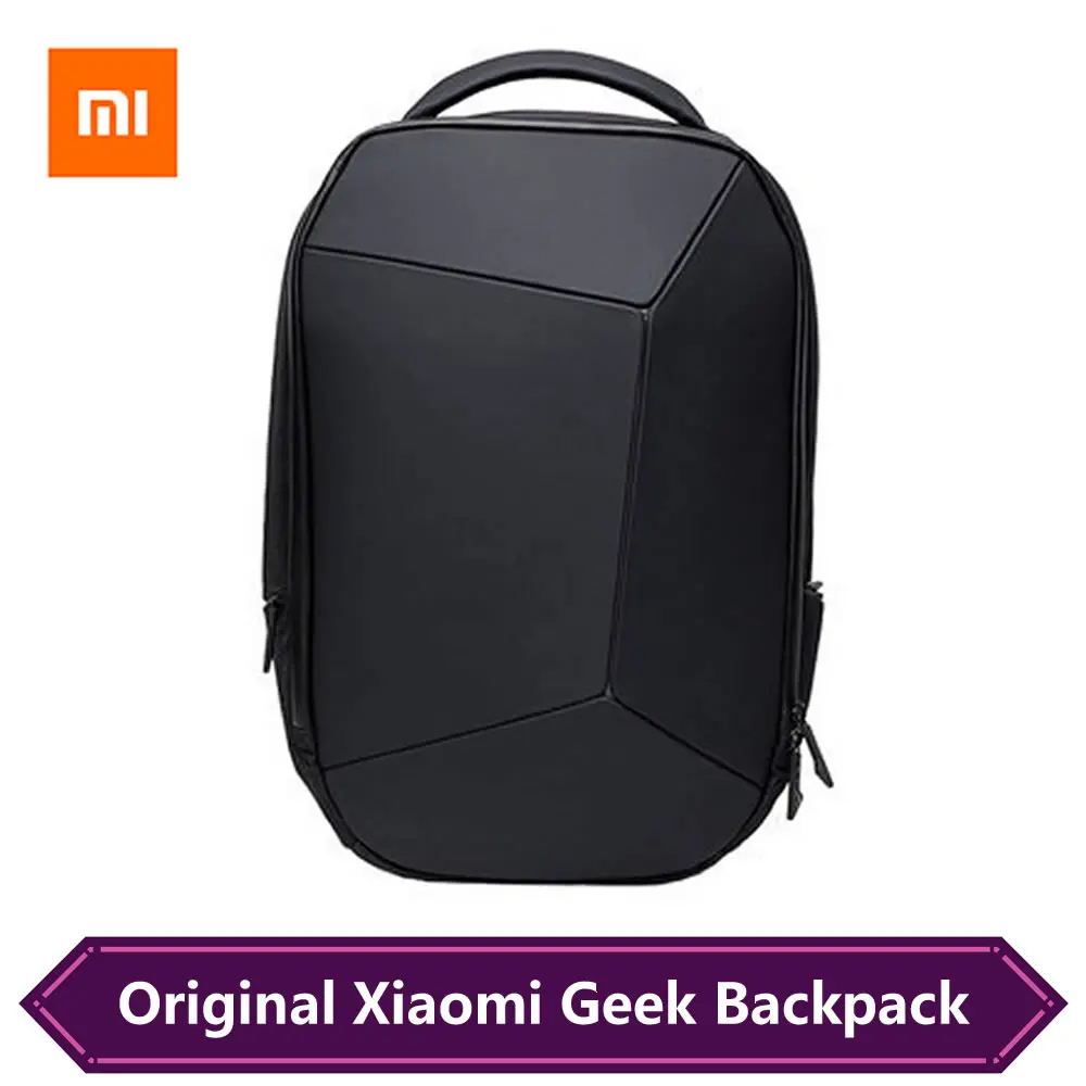 Xiaomi Geek рюкзак геометрический сплайсинг светоотражающий эргономичный дизайн мужская сумка для ноутбука модный бизнес рюкзак для путешествий