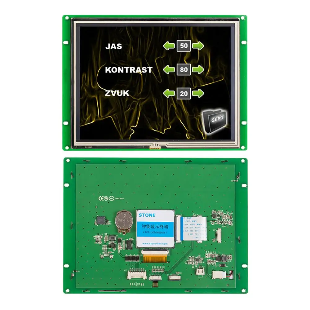 STONE Intelligent 8.0 Inch HMI TFT LCD Display Module with Serial Ports+Softwrae+Program for Smart Home