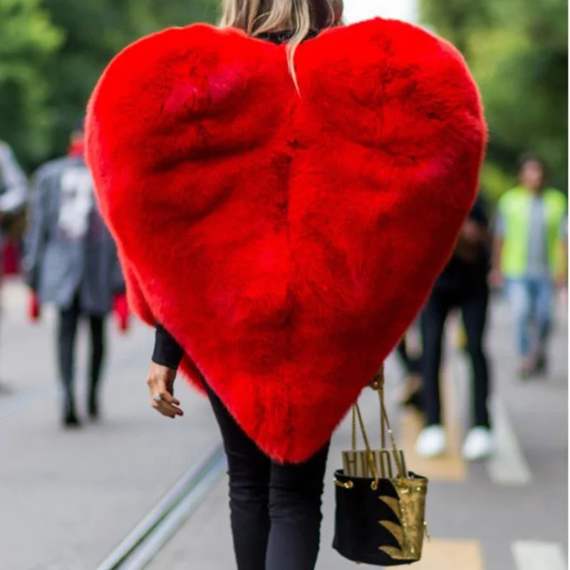 [EAM] Новинка 2021 года Весеннее пальто на молнии без рукавов с рисунком сердца