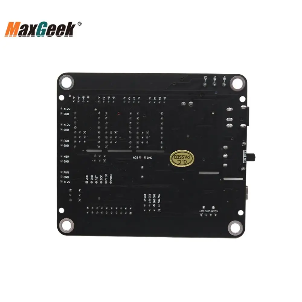Плата лазерного контроллера Maxgeek GRBL 3 осевой шаговый двигатель USB плата драйвера
