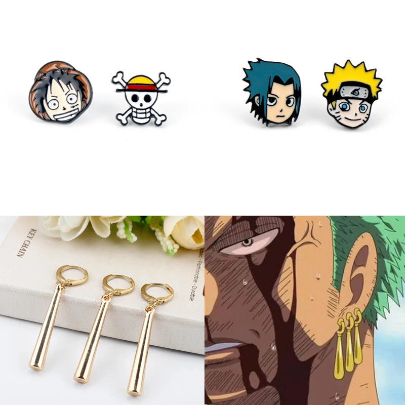 Цельные золотые серьги Boa Hancock Roronoa Zoro Sauron горячие висячие капельки из
