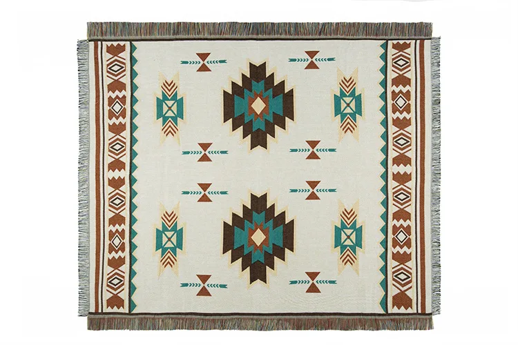 

Новые Богемские хлопок, Болье Одеяло в национальном стиле в виде геометрических фигур диван Одеяло кровать для домашнего украшения клетчат...