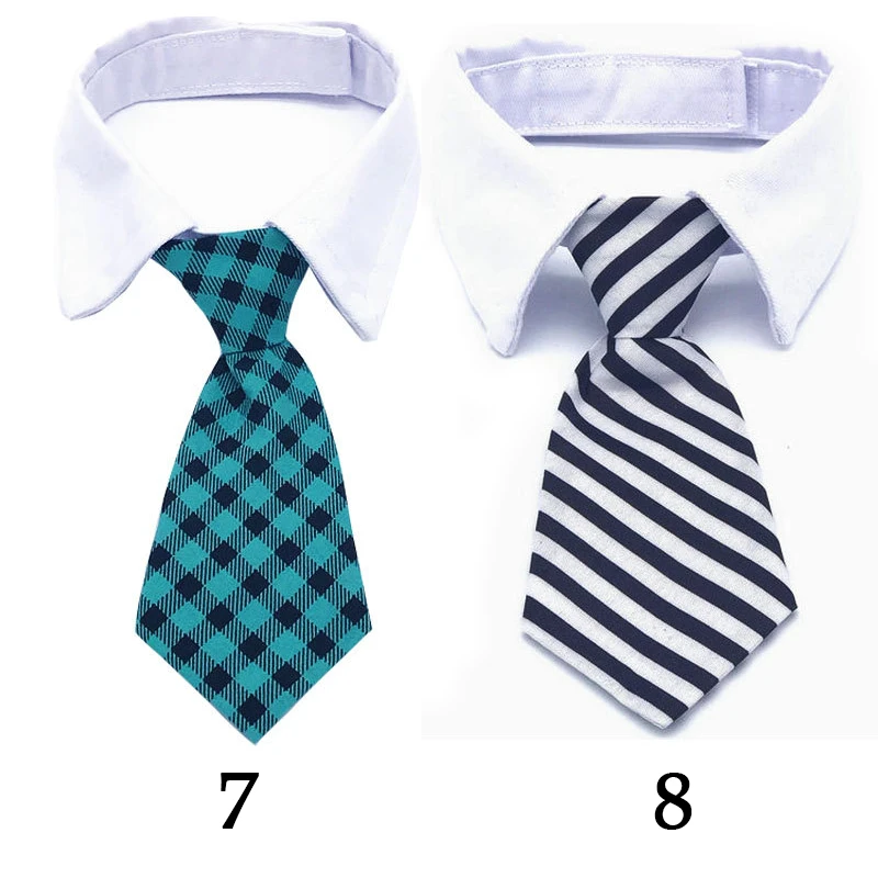 Полосатый галстук бабочка для кошек и собак регулируемый ошейник домашних