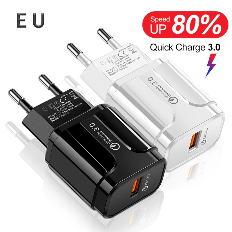Быстрая зарядка портативное зарядное устройство 3 А быстрая 0 QC быстрое для IPhone