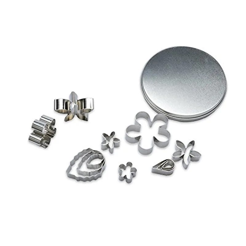 12 шт./компл. форма для резки розовых зеленых листьев выпечки кекса кухонные