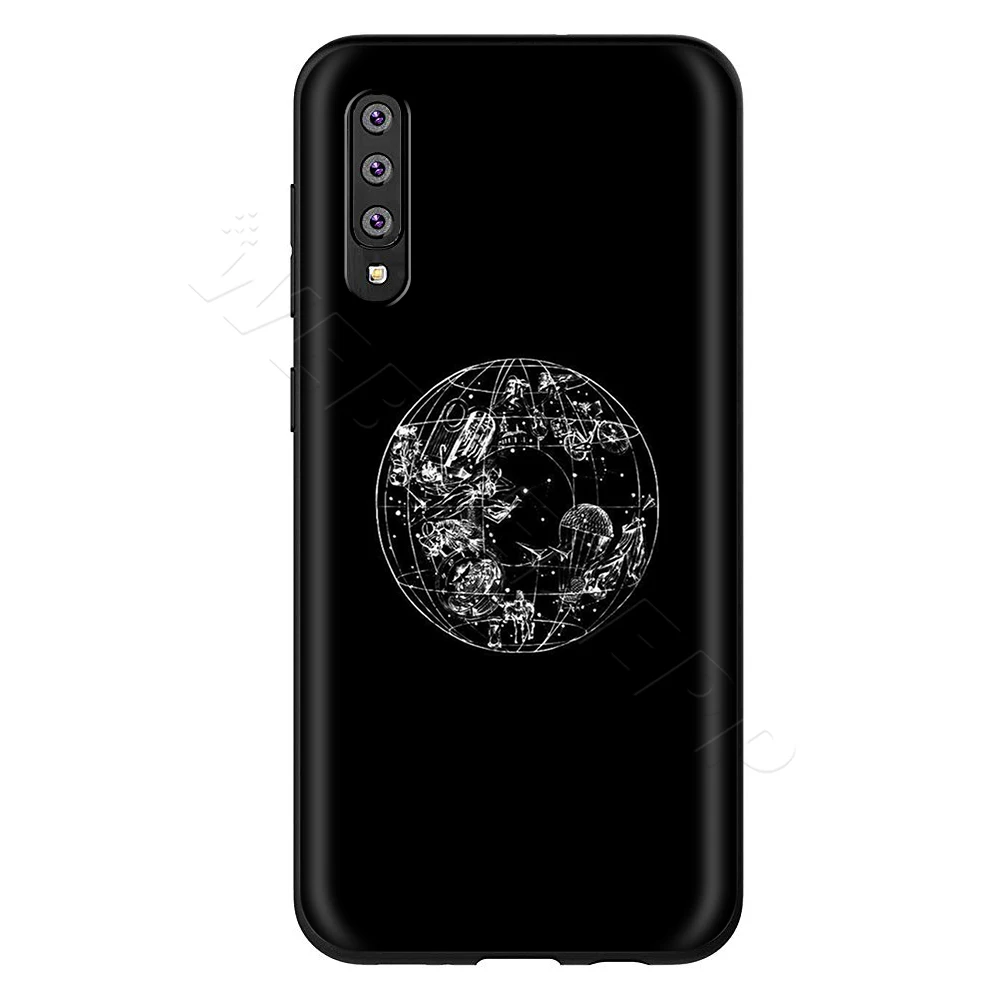 Webbedepp розовый мир чехол "карта" для samsung Galaxy S7 S8 S9 S10 Edge Plus Note 10 8 9 A10 A20 A30 A40 A50 A60 A70 - Цвет: 2