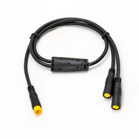 ebike y splitter 1t2 cable for gear shift sensor and brake lever connector waterproof bafang bbs01 bbs02b bbshd mid drive motor