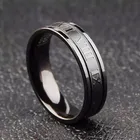 Кольцо из нержавеющей стали с римскими цифрами шириной 6 мм, обручальные кольца в стиле хип-хоп черного и золотого цвета, ювелирные изделия для кольца для мужчин и женщин, подарок