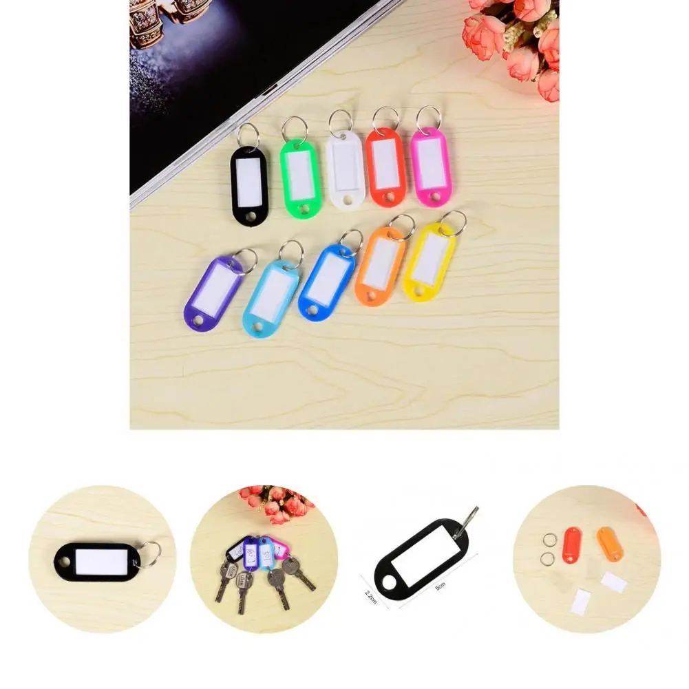 

PP 20Pcs Durable Prevent Missing Key Identifiers Decorative Key Tags Labels with Window Bag Accessories