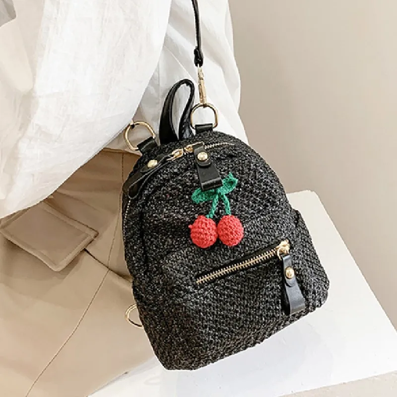 

Straw Women Backpacks Woven Trendy Travel Classic Handmade Beach Small Bagpack Female Crossbody Bags 2021 New Backbag Bolsas