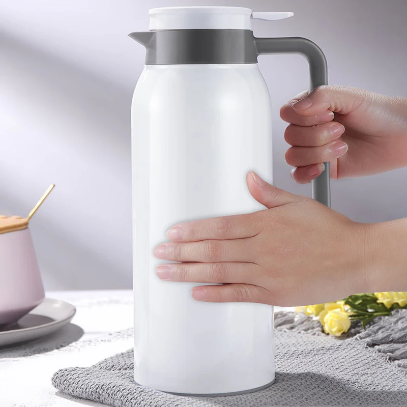 

Stainless Steel Vacuum Flask Thermal Jug Portable Hot Water Pitcher 1.5L Double Wall Insulated Bottle Tea Coffee Pot