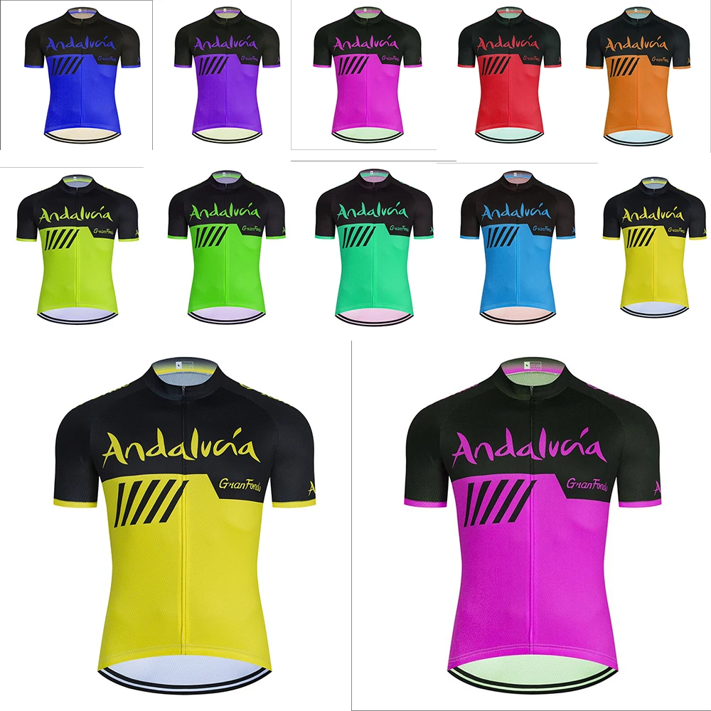

Men Summer Cycling Jersey New Short Sleeve Cycling Clothes MTB Pro Team Bike Shirt Street Bike Sports Maillot Racing Tops