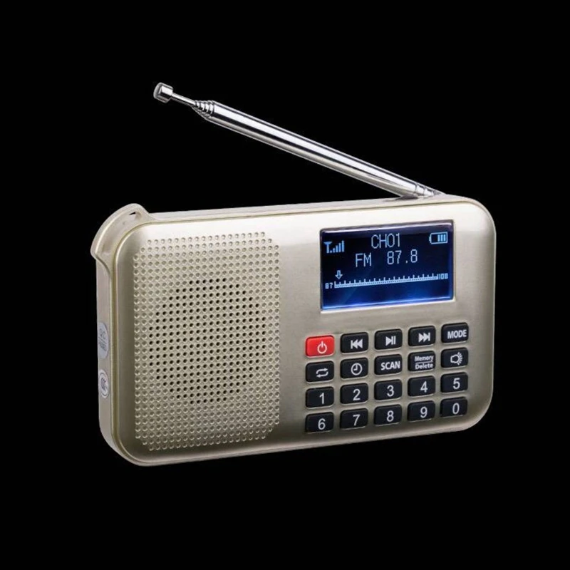 Мини Солнечная Мощность Динамик Mp3 аудио музыкальный плеер с Led аварийный