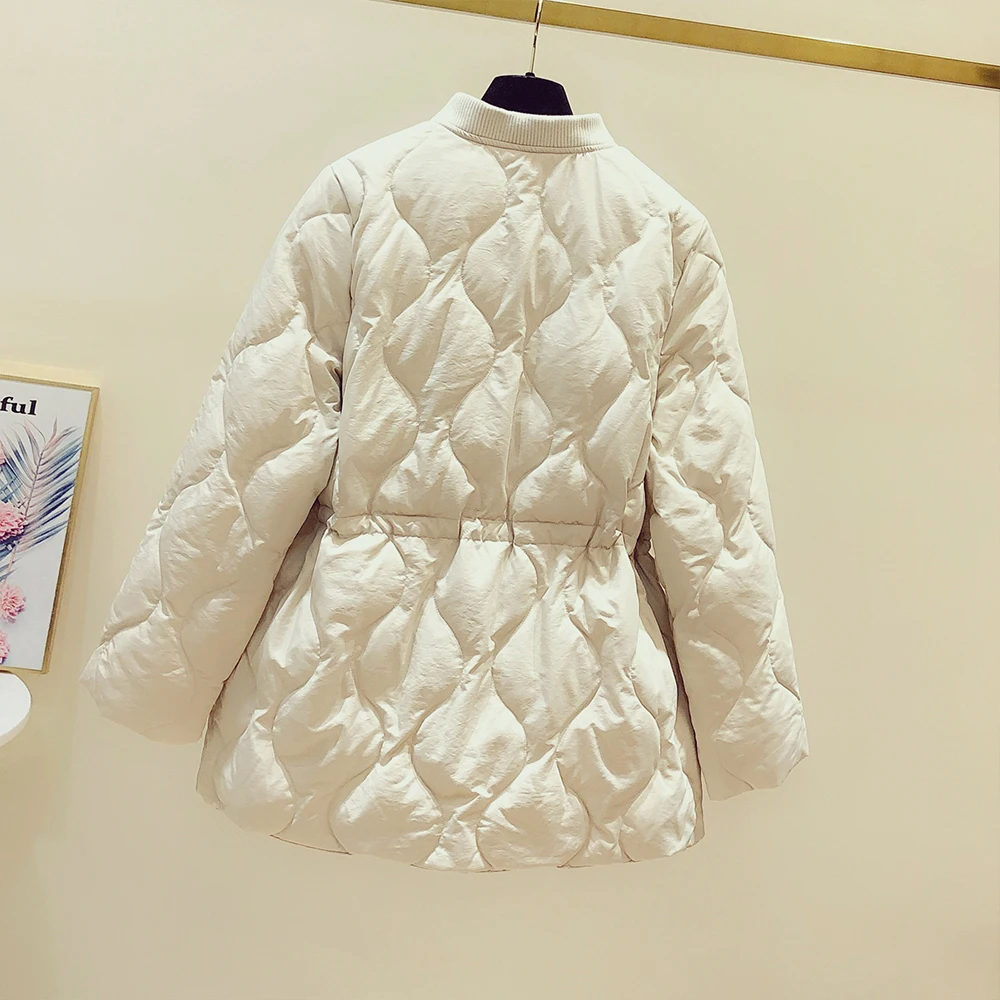 Женский пуховик теплая длинная куртка с капюшоном облегающие парки длинным