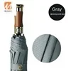 

High quality 27inch large size wooden handle auto open and close umbrella 3 fold automatic paraguas