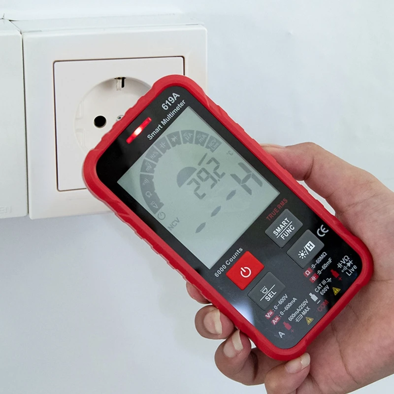 

True RMS 6000 Counts Digital Multimeter Analog Bar AC/DC Current Voltage Tester Dropshipping