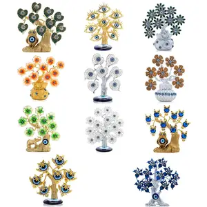 Синее дерево от сглаза H  D Fengshui для защиты денег, богатства, удачи, рождественский подарок, украшение для дома, экспонат из смолы