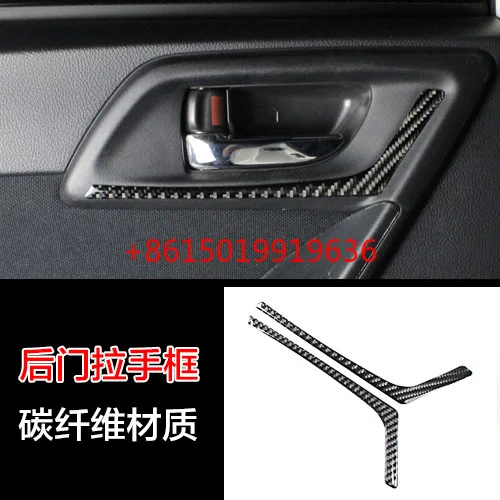 

For Subaru Forester 13-18 interior carbon fiber sticker door handle frame key panel decoration