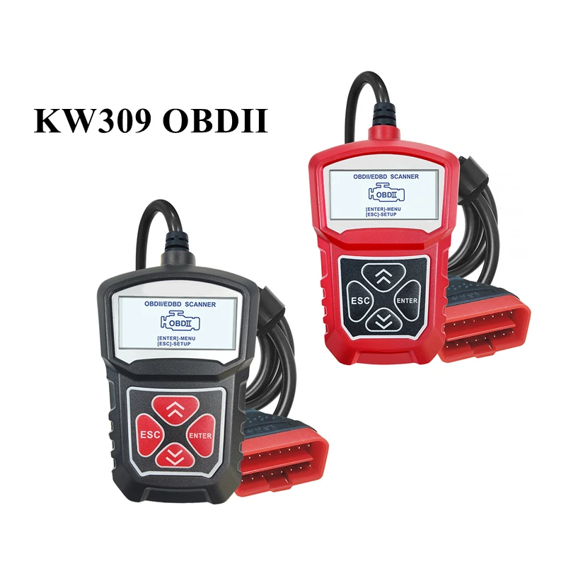 Автомобильный диагностический сканер OBD 2 KW309 OBDII устройство для считывания кодов