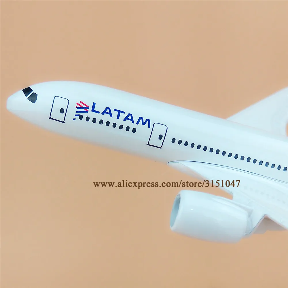 Сплав металла LAN Air LATAM B787 авиакомпания модель самолета латам Боинг 787 Airways модель самолета Стенд самолет дети подарки 16 см