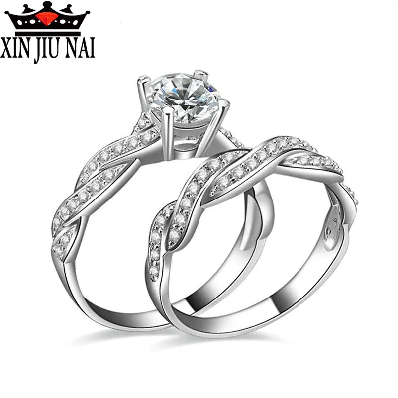 Новинка 2 шт./компл. классический дизайн благородное кольцо принцессы гламурные