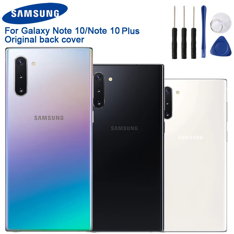 Задняя крышка из стекла для Samsung Galaxy Note 10 + Plus задняя телефона|Бамперы| |