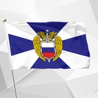 Флаг службы защиты ФК 90x150 см, 3x5 футов, 100D полиэстер, Россия, русский, FSO, армия 60x90 см, 21x14 см, баннер
