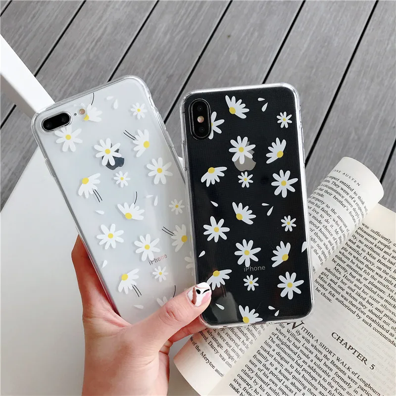 Силиконовый прозрачный чехол с маками для телефона iPhone 11 Pro Max XR X XS Max чехол 7 8 6 6s Plus мягкий чехол из TPU.