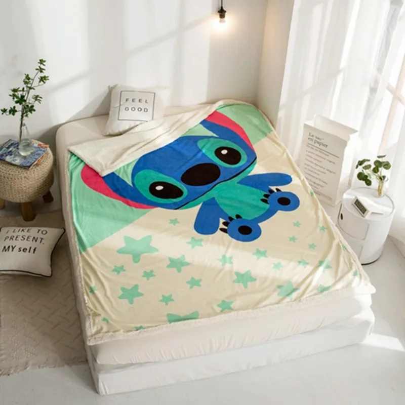 Disney мультфильм стежка флис зимние детские одеяла шерпа подложки на
