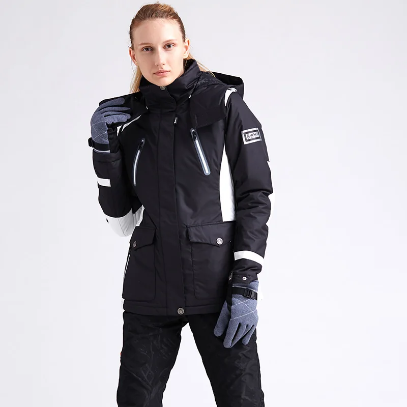Лыжная куртка зимняя уличная хлопковая Спортивная одежда Женская теплая