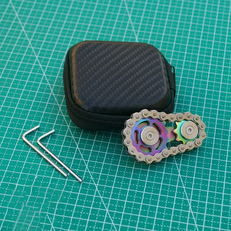 

Stainless Steel Sprockets Flywheel Fingertip Gyro Sprockets Chains EDC Metal Toy Gear Gyro Drop Ship Sproket Roadbike Spinner