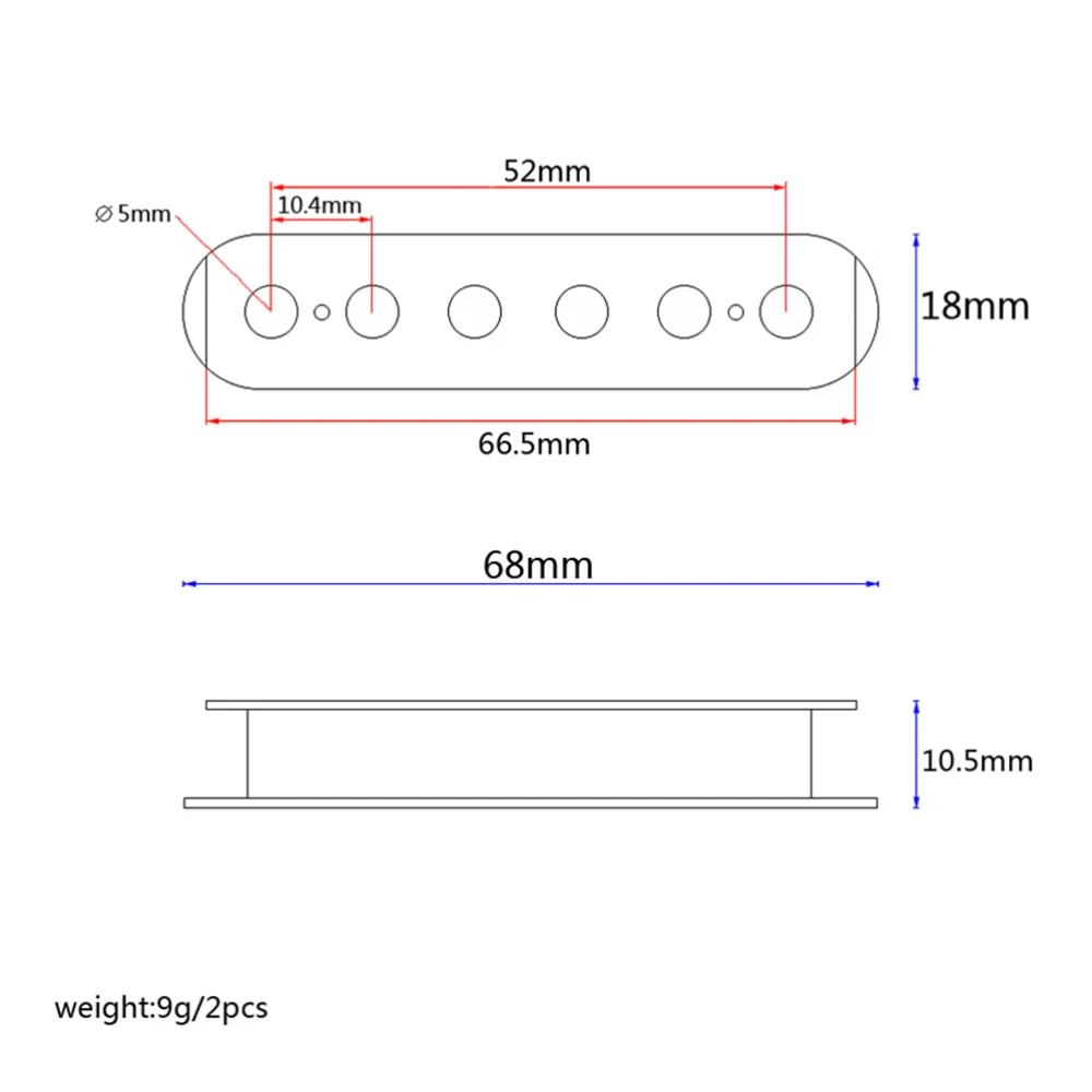 

2pcs Humbucker Pickup Bobbin Guitar Screw Side For Pickup Makers For Guitar Accessories GB801J
