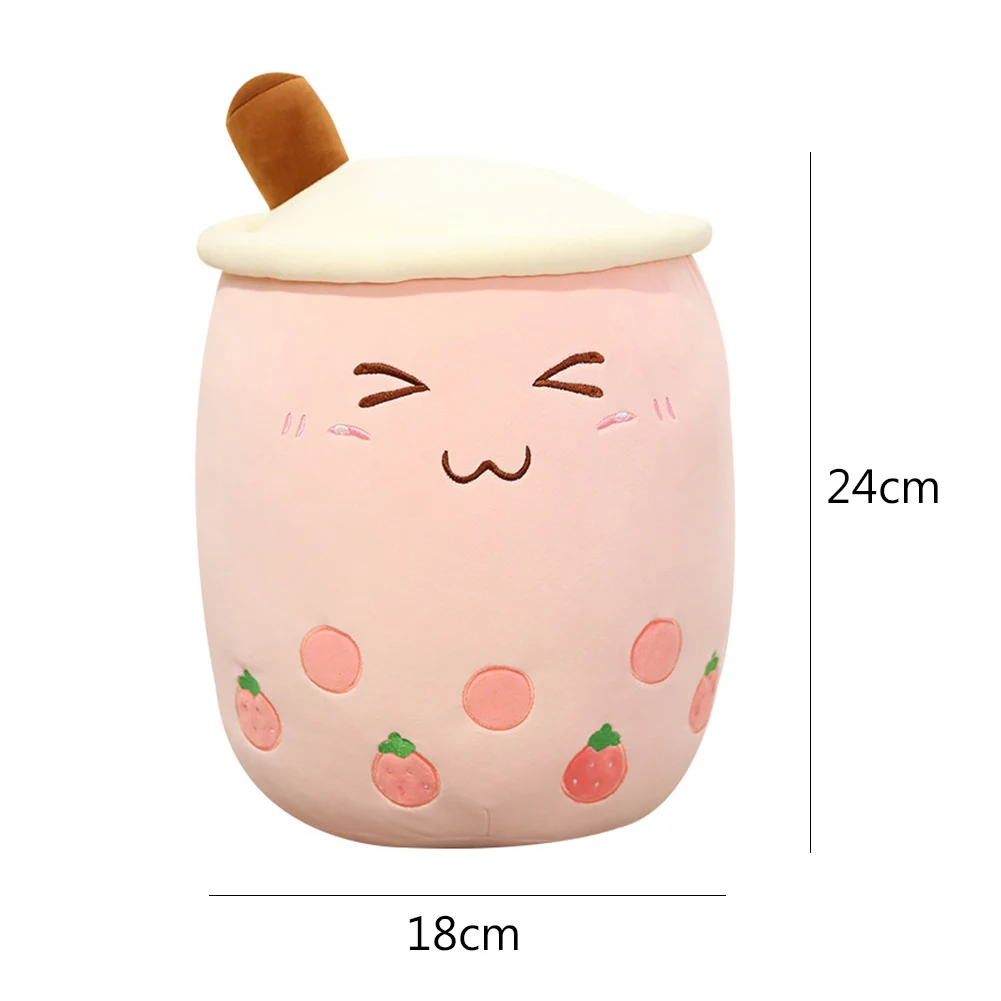 

Kids Creative Bubble Tea Cup Shaped Stuffed Doll Plush Toy Girl Birthday Gift