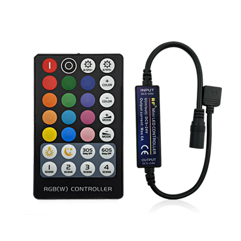 28Keys DC5V 24V CCT RGB RGBW светодиодный контроллер с РЧ-пультом контроллер беспроводное освещение аксессуары для 2835 5050 3528 светодиодные ленты - Цвет: 28Keys