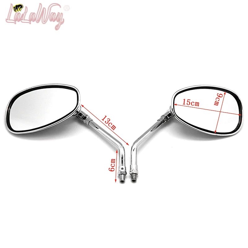 Универсальные мотоциклетные зеркала заднего вида 10 мм для скутера Honda Suzuki shadow Yamaha