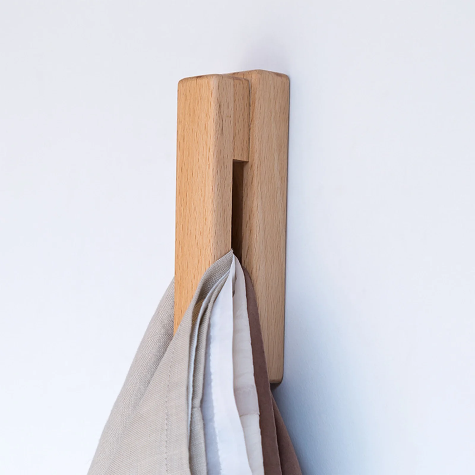 Towel Holder Small Household Wall Mounted Wooden Hooks Bag Clothes Hanger | Дом и сад