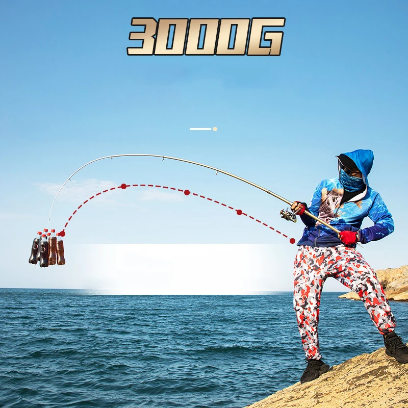 YUYU удочка для морской рыбалки приманки жесткое телескопическое спиннинговое