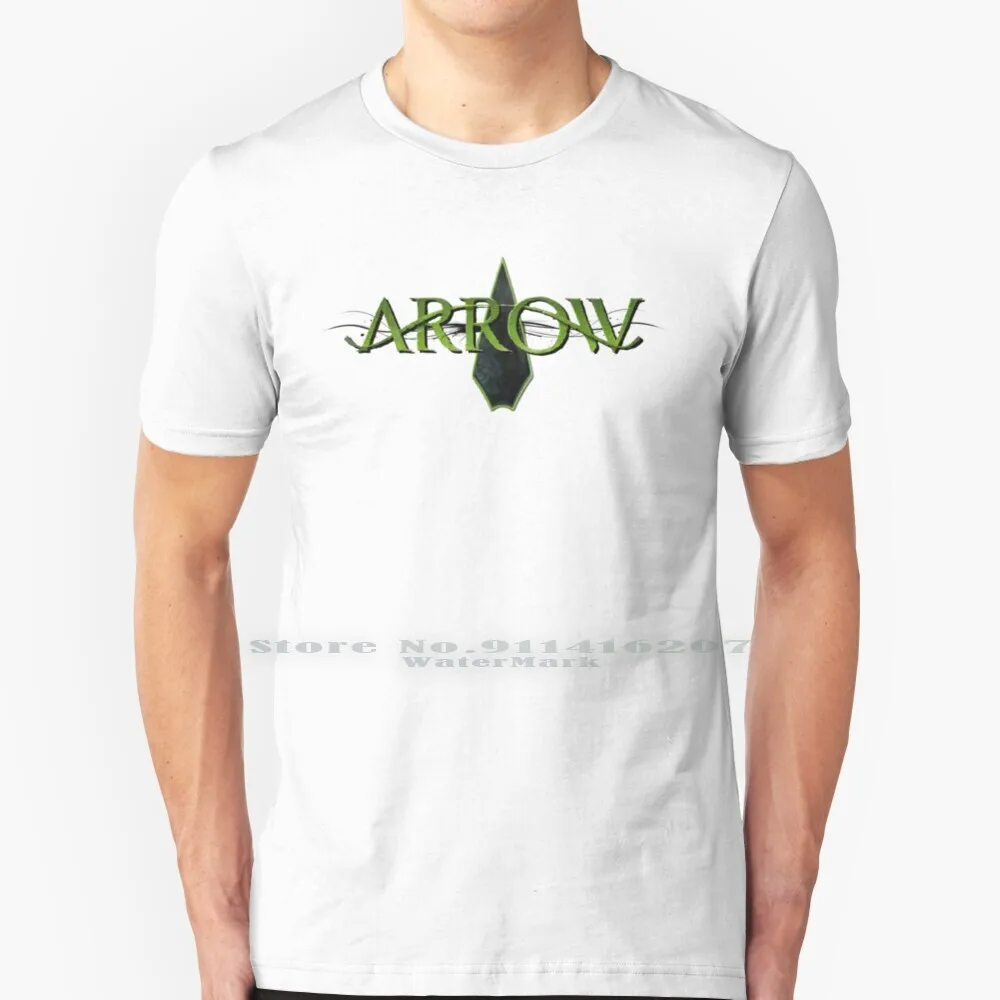 

Arrow T Shirt 100% Pure Cotton Green Arrow Arrow Green Comics Comic Comic Book Hero Tv T V Bow Longbow Arrowhead Designs