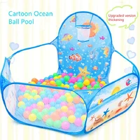 cartoon folding indoor ocean ball pool layout game house childrens tent color wave ball pool liberate mothers hands