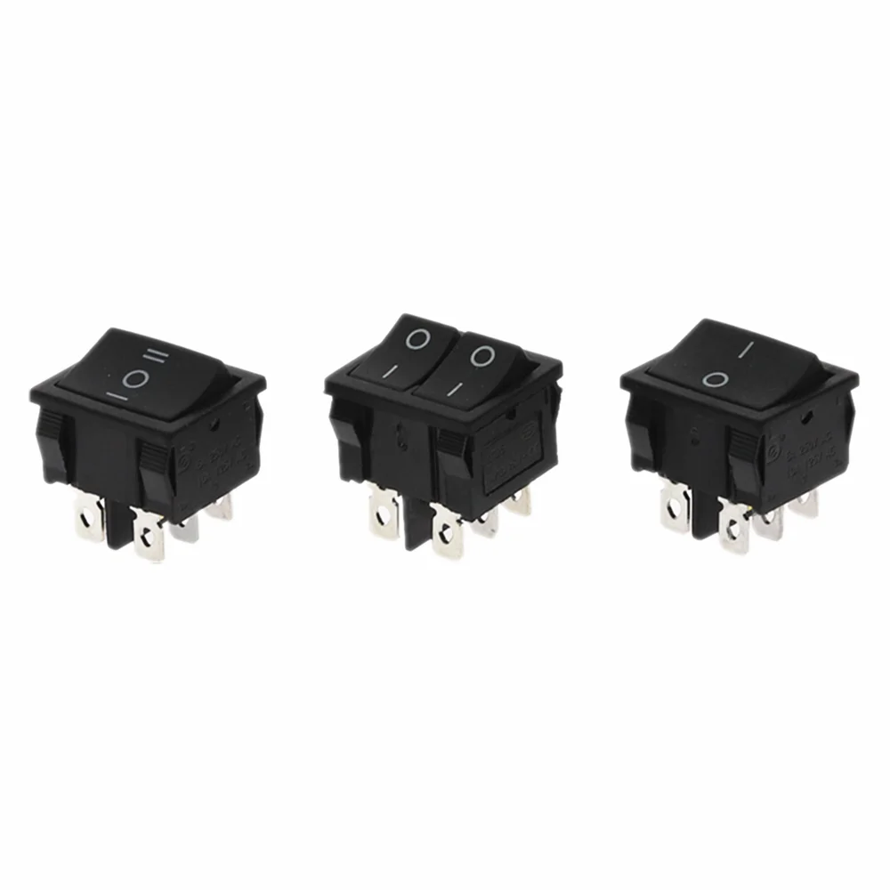 

1Pcs KCD5 Rocker Switch 4/6pin Black Parallel Boat Power Switch