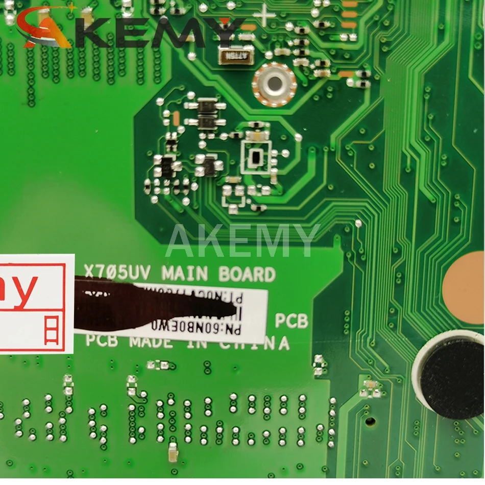 

Akemy X705UDR Mainboard For ASUS Vivobook 17 X705UDR X705UQ X705UV X705U Laptop motherboard I5-8250U 2G graphics card