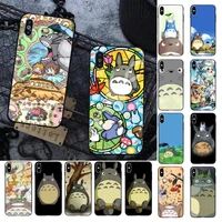 cute totoro anime studio ghibli phone case for iphone 13 11 12 pro xs max 8 7 6 6s plus x 5s se 2020 xr cover