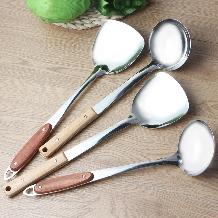 Кухонная утварь из нержавеющей стали домашняя кухонная ложка шпатель набор анти