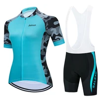 2021 women summer new cycling clothing team short sleeve jersey set road bike short clothes bicycle cycling jersey set shirt