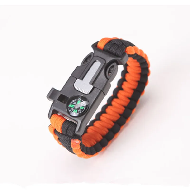 Multi function Military Emergency Survival Paracord 4mm Bracelet Outdoor Scraper Whistle Buckle Tools 550 |survival outdoor|survival militarysurvival